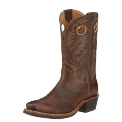 Ariat Boots: Men's 10002227 Square Toe Roughstock Cowboy Boots 9 Ariat Boots: Men's 10002227 Square Toe Roughstock Cowboy Boots -Workingperson Deals Shirts Store 10002227 3 4