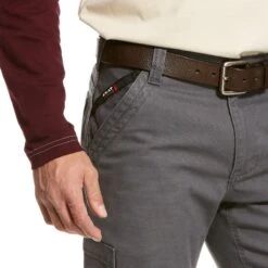 Ariat Work FR: Men's FR 10027709 Iron Gray M5 Stretch DuraLight Canvas Straight Leg Pant 6 Ariat Work FR: Men's FR 10027709 Iron Gray M5 Stretch DuraLight Canvas Straight Leg Pant -Workingperson Deals Shirts Store 10027709 detail02 1