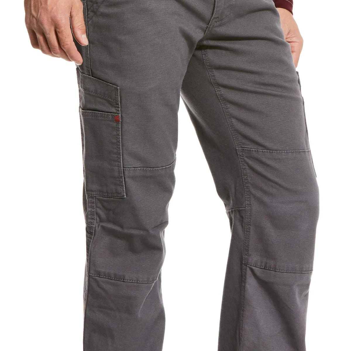 Ariat Work FR: Men's FR 10027709 Iron Gray M5 Stretch DuraLight Canvas Straight Leg Pant 2 Ariat Work FR: Men's FR 10027709 Iron Gray M5 Stretch DuraLight Canvas Straight Leg Pant - Image 2