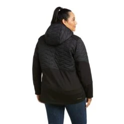 Ariat Rebar Jackets: Women's 10037511 Black Cloud 9 Insulated Jacket -Workingperson Deals Shirts Store 10037511 back plus