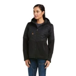 Ariat Rebar Jackets: Women's 10037511 Black Cloud 9 Insulated Jacket