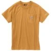 Carhartt Force Shirts: Men's 100410 Y12 Yellowstone Heather Force Cotton Delmont Short-Sleeve T-Shirt