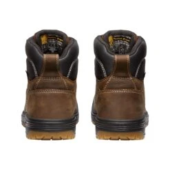 Keen Utility Boots: Men's 1027100 Dark Earth Gum Carbon Fiber Toe Fort Wayne 6" Waterproof EH Work Boot -Workingperson Deals Shirts Store 1027100 pbedit