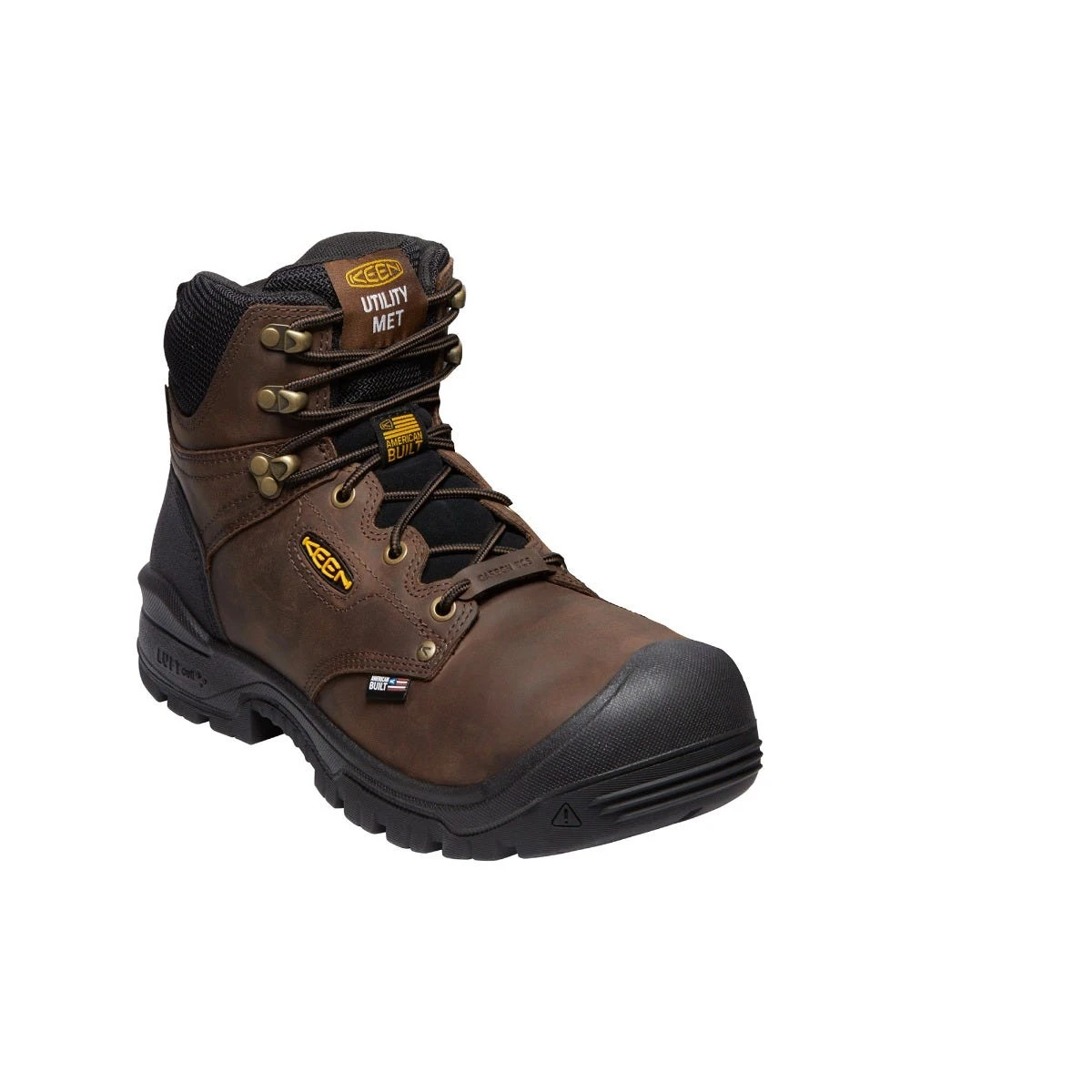 Keen Utility Boots: Men's 1027107 Dark Earth Black Carbon Fiber Toe Internal Met Gaurd 6" Waterproof Work Boot 1 Keen Utility Boots: Men's 1027107 Dark Earth Black Carbon Fiber Toe Internal Met Gaurd 6" Waterproof Work Boot