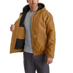Carhartt Men's Jacket: 103371 211 Carhartt Brown Full Swing Armstrong Active Jacket -Workingperson Deals Shirts Store 103371211 4