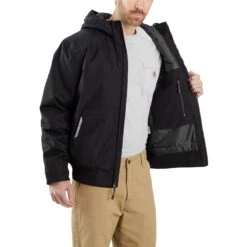Carhartt Jackets: Men's 104458 N04 Black Yukon Extreme Jacket -Workingperson Deals Shirts Store 104458n04 avl