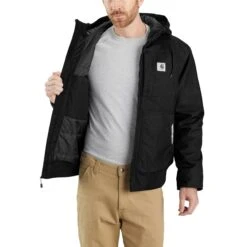 Carhartt Jackets: Men's 104458 N04 Black Yukon Extreme Jacket -Workingperson Deals Shirts Store 104458n04 avr