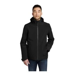 Eddie Bauer Jackets: Men's EB656 BSG Black Stone Grey WeatherEdge 3-in-1 Jacket