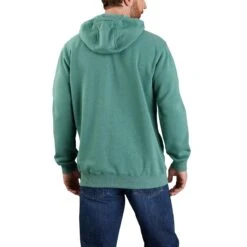 Carhartt Sweatshirts: Men's 105431 L05 Slate Green Heather Defender Loose Fit “C” Logo Graphic Sweatshirt 5 Carhartt Sweatshirts: Men's 105431 L05 Slate Green Heather Defender Loose Fit “C” Logo Graphic Sweatshirt -Workingperson Deals Shirts Store 105431 l05 avb mf22 b 1