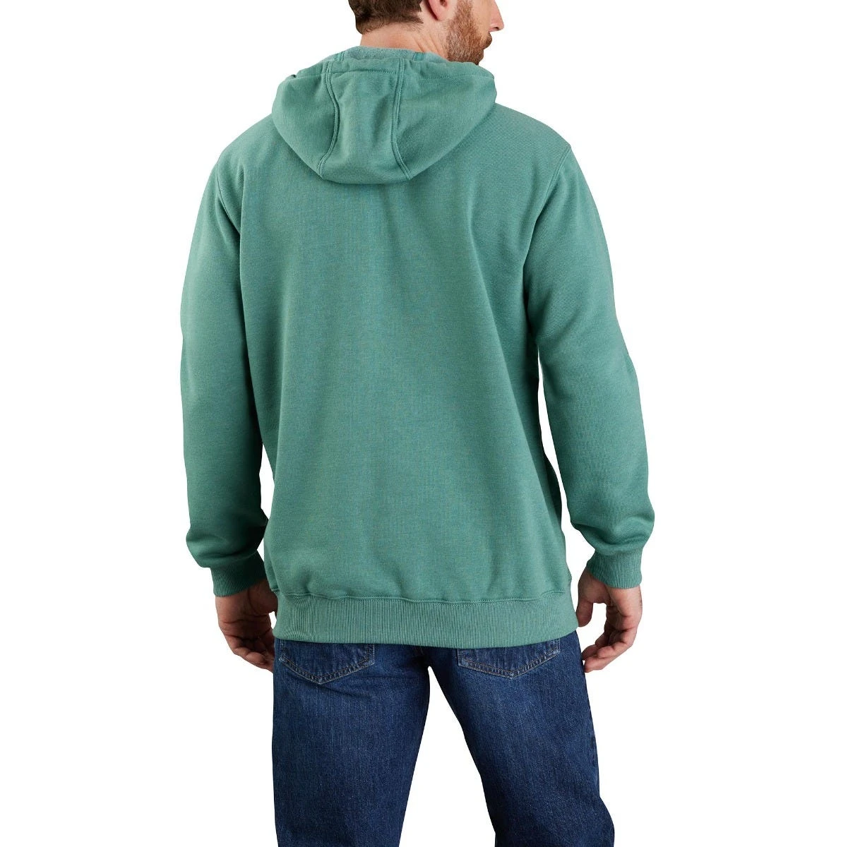 Carhartt Sweatshirts: Men's 105431 L05 Slate Green Heather Defender Loose Fit “C” Logo Graphic Sweatshirt 3 Carhartt Sweatshirts: Men's 105431 L05 Slate Green Heather Defender Loose Fit “C” Logo Graphic Sweatshirt - Image 3