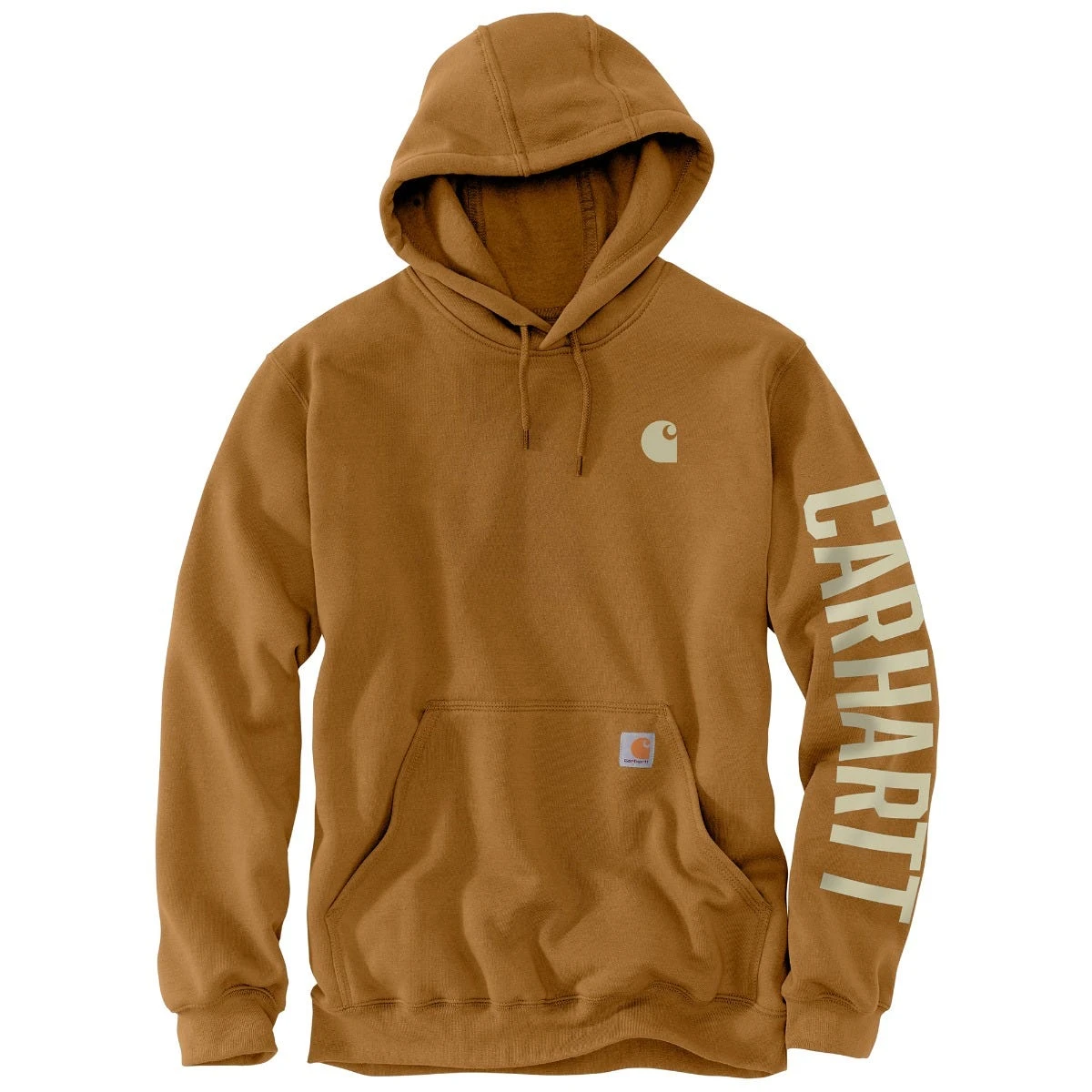 Carhartt Sweatshirts: Men's 105940 BRN Carhartt Brown Loose Fit Rain Defender C Graphic Logo Sweatshirt 1 Carhartt Sweatshirts: Men's 105940 BRN Carhartt Brown Loose Fit Rain Defender C Graphic Logo Sweatshirt