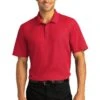 Port Authority Shirts: Men's K810 RRD Rich Red SuperPro React Polo Shirt