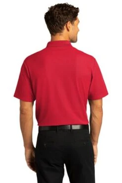 Port Authority Shirts: Men's K810 RRD Rich Red SuperPro React Polo Shirt -Workingperson Deals Shirts Store 10871 richred 2 k810richredmodelback 337w