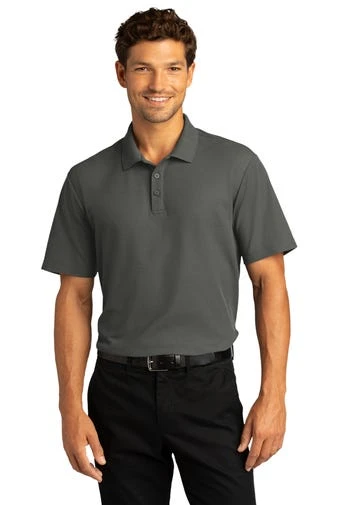 Port Authority Shirts: Men's K810 SGY Storm Grey SuperPro React Polo Shirt 1 Port Authority Shirts: Men's K810 SGY Storm Grey SuperPro React Polo Shirt