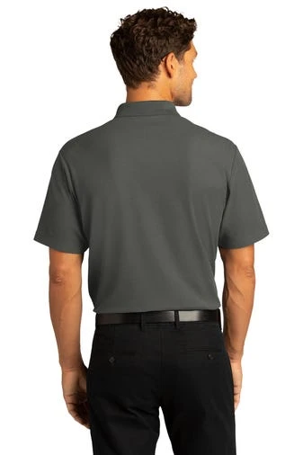 Port Authority Shirts: Men's K810 SGY Storm Grey SuperPro React Polo Shirt 4 Port Authority Shirts: Men's K810 SGY Storm Grey SuperPro React Polo Shirt - Image 4