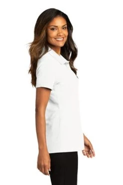 Port Authority Shirts: Women's LK810 WHT White SuperPro React Polo Shirt 6 Port Authority Shirts: Women's LK810 WHT White SuperPro React Polo Shirt -Workingperson Deals Shirts Store 10874 white 3 lk810whitemodelside 337w