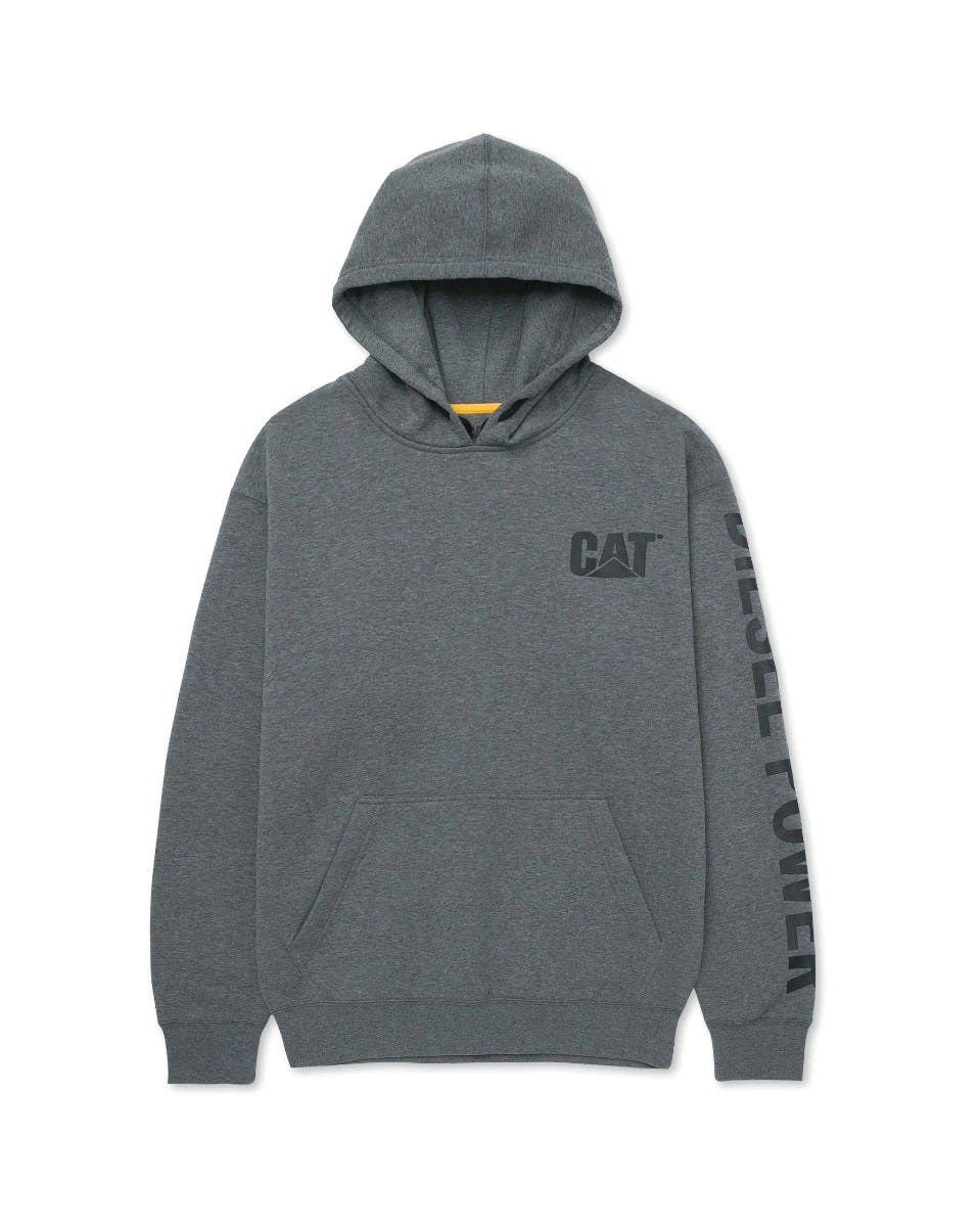 CAT Apparel Sweatshirts: Men's 1090036 10123 Dark Heather Grey Diesel Power Hooded Sweatshirt 1 CAT Apparel Sweatshirts: Men's 1090036 10123 Dark Heather Grey Diesel Power Hooded Sweatshirt