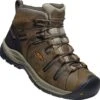 Keen Utility: Men's 1025613 Black Olive Brindle Flint II Mid Soft Toe Waterproof Work Boot
