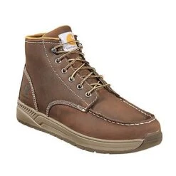 Carhartt Shoes: Men's CMX4023 Brown Slip Resistant Work Oxford Shoe
