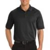 Port Authority Shirts: Men's K525 BK Black Dry Zone Ottoman Polo