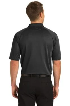Port Authority Shirts: Men's K525 BK Black Dry Zone Ottoman Polo -Workingperson Deals Shirts Store 1313 black 2 k525blackmodelback2 337w