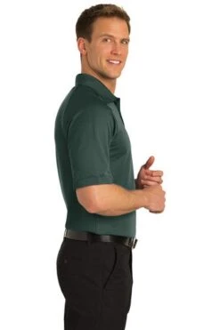 Port Authority Shirts: Men's K525 DGN Moisture-Wicking Dry Zone Dark Green Ottoman Polo Shirt 6 Port Authority Shirts: Men's K525 DGN Moisture-Wicking Dry Zone Dark Green Ottoman Polo Shirt -Workingperson Deals Shirts Store 1313 darkgreen 3 k525darkgreenmodelside2 337w