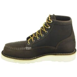 Danner Boots: Men's Brown Moc Toe 15563 Bull Run Soft Toe Work Boots -Workingperson Deals Shirts Store 15563 4 1
