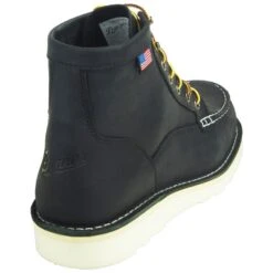 Danner Boots: Men's Black Moc Toe 15568 Bull Run Soft Toe Work Boots -Workingperson Deals Shirts Store 15568 5 1
