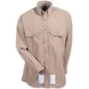 Bulwark Shirts: Men's SMU2 KH Flame-Resistant Khaki Work Shirt
