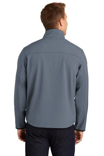 Port Authority Jackets: Men's J790 AB Atlantic Blue Chrome Glacier Soft Shell Jacket 4 Port Authority Jackets: Men's J790 AB Atlantic Blue Chrome Glacier Soft Shell Jacket - Image 4