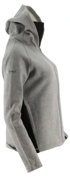 CAT Apparel: Women's 2910490 10122 Heather Grey Viraloff Hooded Sweatshirt 5 CAT Apparel: Women's 2910490 10122 Heather Grey Viraloff Hooded Sweatshirt -Workingperson Deals Shirts Store 2910490 10122