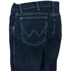 Wrangler Jeans: Men's Dark Blue 31000 UN Rugged Wear Relaxed Straight Fit Jeans -Workingperson Deals Shirts Store 31000un wranglerl 01