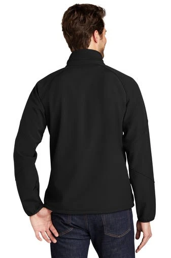 Port Authority Jackets: Men's J705 BLK Black Textured Soft Shell Jacket 4 Port Authority Jackets: Men's J705 BLK Black Textured Soft Shell Jacket - Image 4
