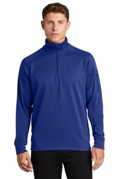 Sport-Tek Sweatshirts: Men's F247 RYL True Royal Tech Fleece 1/4-Zip Pullover -Workingperson Deals Shirts Store 4718 trueroyal 1 f247trueroyalmodelfront1 337w