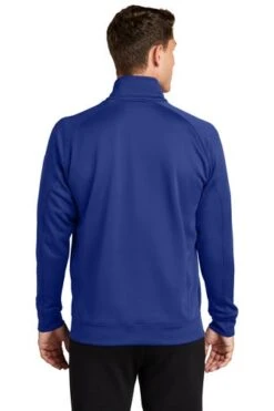 Sport-Tek Sweatshirts: Men's F247 RYL True Royal Tech Fleece 1/4-Zip Pullover -Workingperson Deals Shirts Store 4718 trueroyal 2 f247trueroyalmodelback1 337w