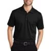 Port Authority Shirts: Men's K527 BLK Black Tech Pique Polo
