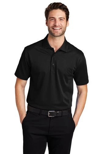 Port Authority Shirts: Men's K527 BLK Black Tech Pique Polo 1 Port Authority Shirts: Men's K527 BLK Black Tech Pique Polo
