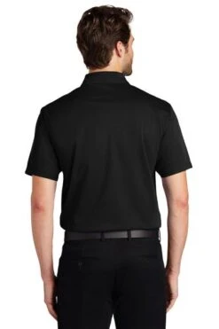 Port Authority Shirts: Men's K527 BLK Black Tech Pique Polo 7 Port Authority Shirts: Men's K527 BLK Black Tech Pique Polo -Workingperson Deals Shirts Store 4724 black 2 k527blackmodelback1 337w