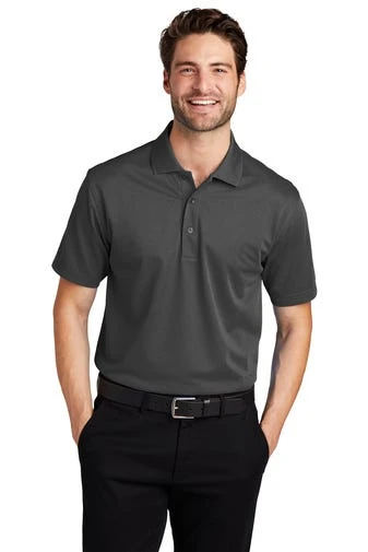 Port Authority Shirts: Men's K527 GS Grey Smoke Tech Pique Polo 1 Port Authority Shirts: Men's K527 GS Grey Smoke Tech Pique Polo