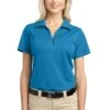 Port Authority Shirts: Women's L527 VB Vivid Blue Ladies Tech Pique Polo