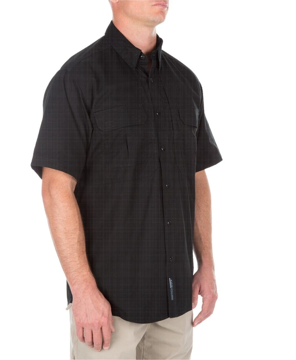 5.11 Tactical Shirts: Black Cotton Canvas Work Shirt 71152 019 4 5.11 Tactical Shirts: Black Cotton Canvas Work Shirt 71152 019 - Image 4