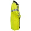5.11 Tactical Coats: Men's 48125 019 Black High Vis Waterproof Reversible Rain Coat