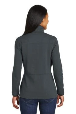 Port Authority Jackets: Women's L222 GPH Ladies Graphite Pique Fleece Jacket -Workingperson Deals Shirts Store 5086 graphite 2 l222graphitemodelback2 337w