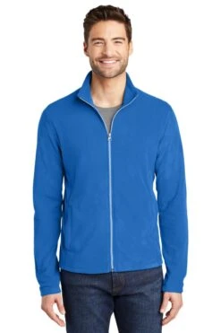Port Authority Jackets: Men's F223 LR Light Royal Microfleece Jacket