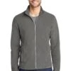 Port Authority Jackets: Men's F223 PG Pearl Grey Microfleece Jacket
