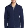 Port Authority Jackets: Men's F223 TN True Navy Microfleece Jacket