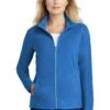 Port Authority Jackets: Women's L223 LR Light Royal Microfleece Jacket