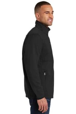 Port Authority Jackets: Men's F222 BLK Black Pique Fleece Jacket -Workingperson Deals Shirts Store 5099 black 3 f222blackmodelside2 337w