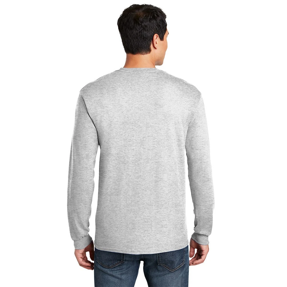 Gildan Shirt: Men's 5400 Ash Heavy Cotton Long Sleeve 2 Gildan Shirt: Men's 5400 Ash Heavy Cotton Long Sleeve - Image 2
