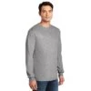 Gildan Shirt: Men's 5400 SG Sport Grey Heavy Cotton Long Sleeve
